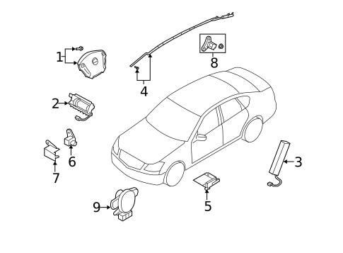 Air Bag Components for 2010 INFINITI M45 #0