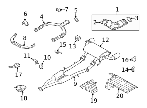 Exhaust Components for 2010 INFINITI G37 #0