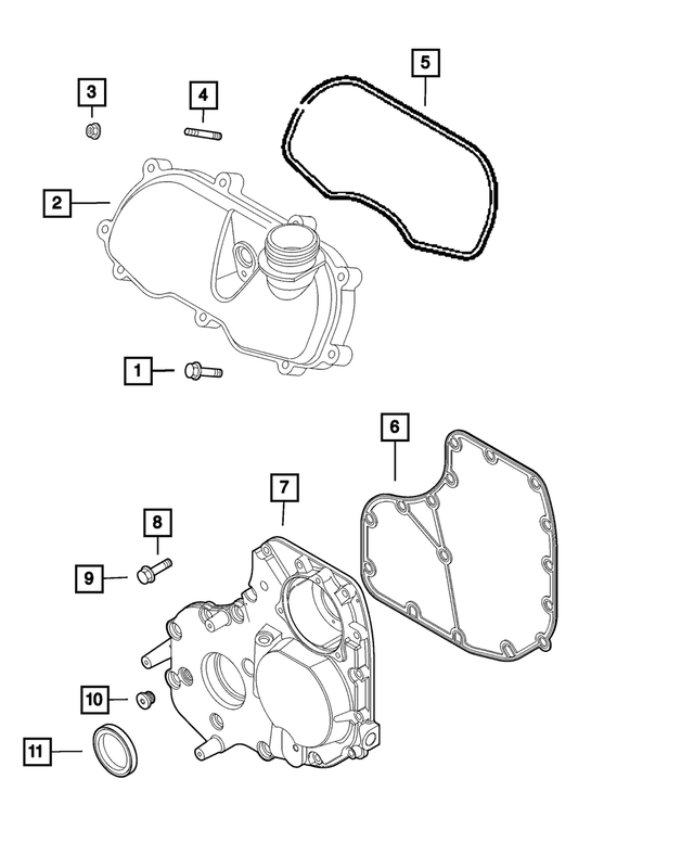 68127761AA - : Front Main Crankshaft Seal for Mopar Image