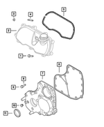 68127761AA - : Front Main Crankshaft Seal for Ram: ProMaster 1500, ProMaster 2500, ProMaster 3500 Image