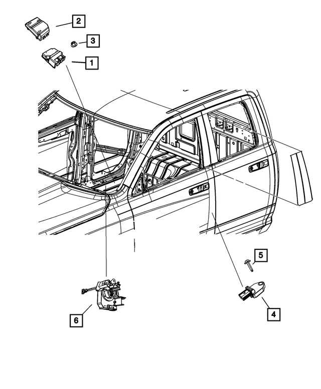 56038962AD - Restraints: Occupant Restraint Control Cover for Mopar Image image