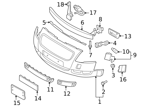Bumper & Components - Front for 2000 Audi TT #0