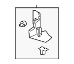 LR035763 - Body: Cowl Kick Panel for Land-Rover Image