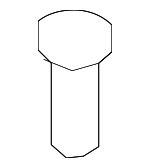 986214 - Body: License Bracket Screw for Volvo Image