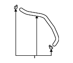 575300W500 - Steering: Power Steering Suction Hose for Hyundai: Santa Fe Image