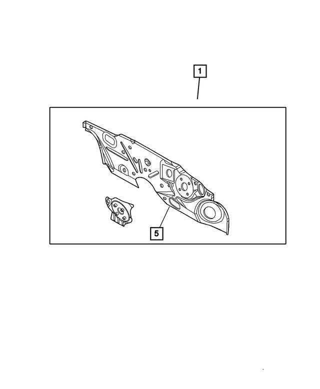 5017558AE - Body Sheet Metal Except Doors: Dash Panel for Mopar Image