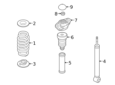 Shocks & Components for 2014 Volkswagen CC #0