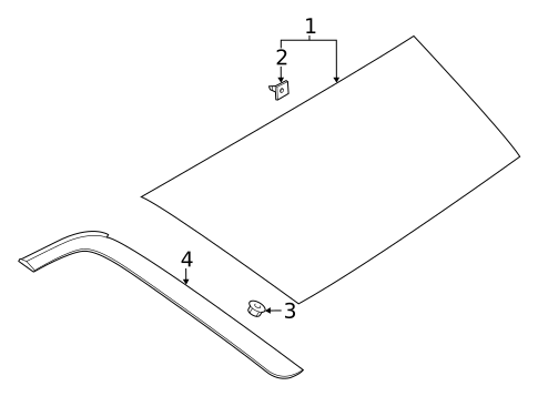 Glass & Hardware for 2021 Hyundai Palisade #0