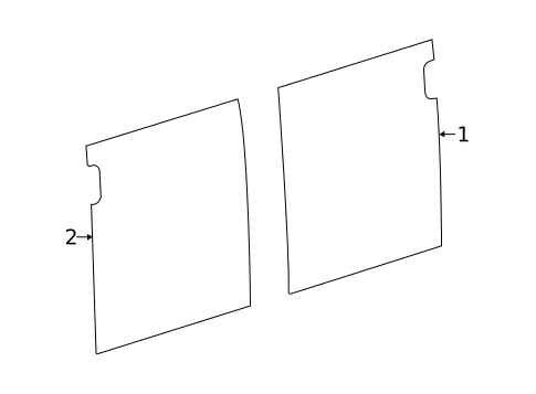 Glass & Hardware - Back for 2020 Ram ProMaster 2500 #0