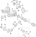 5114247AA - Universals &amp; Rear Axle: Inner Boot Kit for Chrysler: Crossfire Image