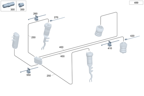 Line Routing with Air Suspension for 2026 Mercedes-Benz EQE AMG SUV #0