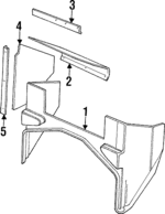 AWR1150 - Body: Insulator for Land Rover: Defender 90 Image