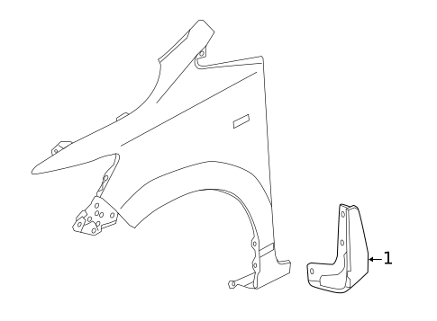 Exterior Trim - Fender for 2020 Honda Fit #0