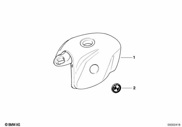 16112313441 - Fuel Supply: Fuel Tank Prime Coated -  for BMW-Motorrad Image