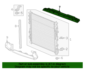 2024-2026 GM Upper Baffle 84935658 GM | GMPartsDirect.com