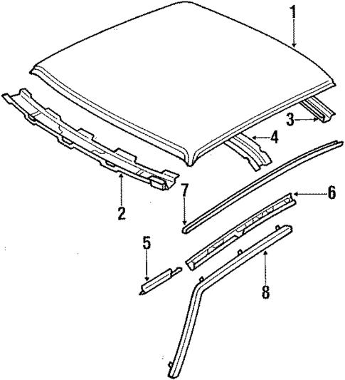 Roof for 1986 Mazda 626 #0