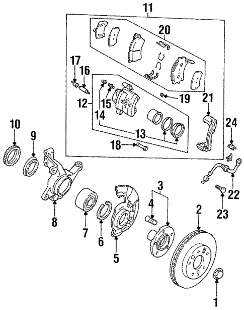 Brake Components for 1994 Mazda MX-6 #0