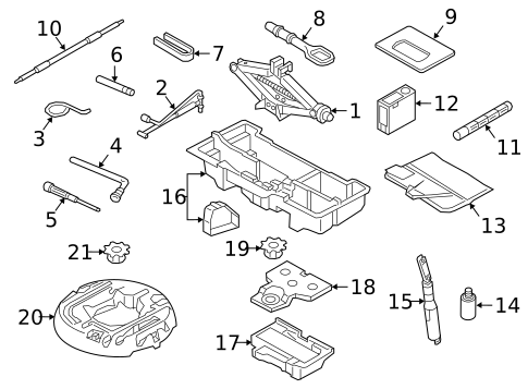 Jack & Components for 2017 Audi A4 Quattro #0