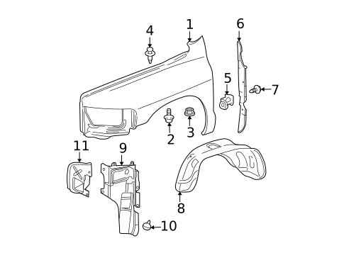 Fender & Components for 2007 Dodge Ram 1500 #0