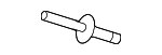 N0161973 - Body: Support Bracket Rivet for Porsche: 718 Boxster, 718 Spyder, 911, Cayenne Image