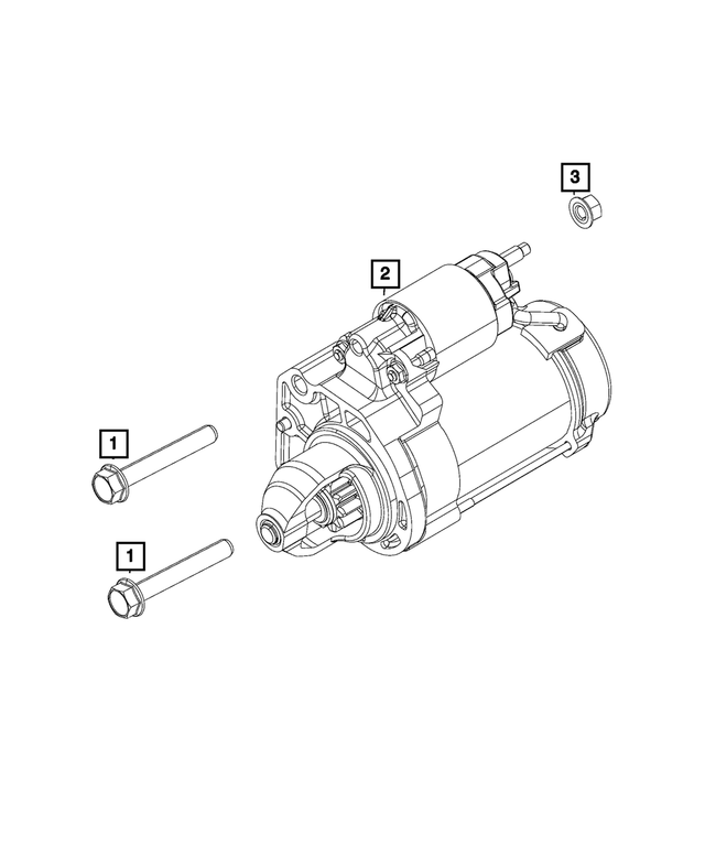 R8348376AA - Electrical: Engine Starter, Remanufactured for Mopar Image image