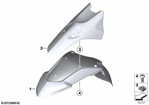 Front Wheel Fender for 2005 BMW-Motorrad HP2 Enduro #0