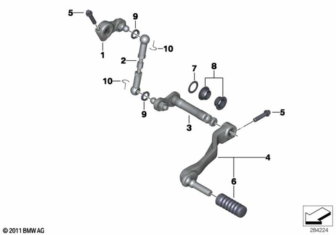 Outside Shift-Control Components for 2012 BMW-Motorrad R 1200 RT #0