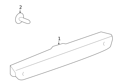 High Mounted Stop Lamp for 2008 Saturn Vue #0