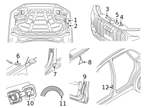 Labels for 2025 Audi Q3 #0