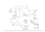1242400317 - Engine Suspension: Rubber Mount for Mercedes-Benz Image