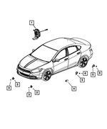 56046815AH - Restraints: Steering Column Control Module Clockspring for Dodge: Dart Image