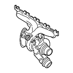 11658662073 - Engine: Turbocharger for BMW: 230i, 230i xDrive, 330e, 330e xDrive, 330i, 330i xDrive, 430i, 430i Gran Coupe, 430i xDrive, 430i xDrive Gran Coupe, 530e, 530e xDrive, 530i, 530i xDrive, M2, X3, X4 Image