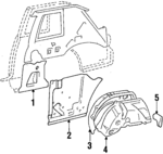 6161814080 - Body: Inner Panel for Toyota: Celica Image