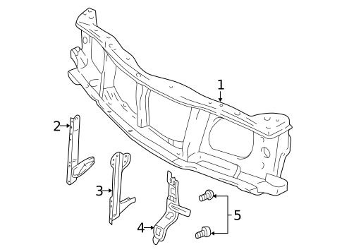 Radiator Support for 2004 Suzuki XL-7 #0