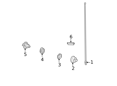 Antenna & Radio for 2006 Jeep Liberty #0