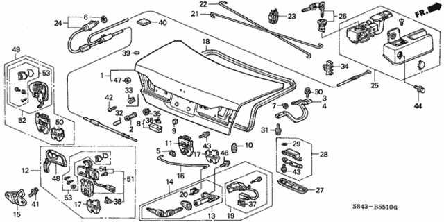 Trunk Lid for 2001 Honda Accord #0