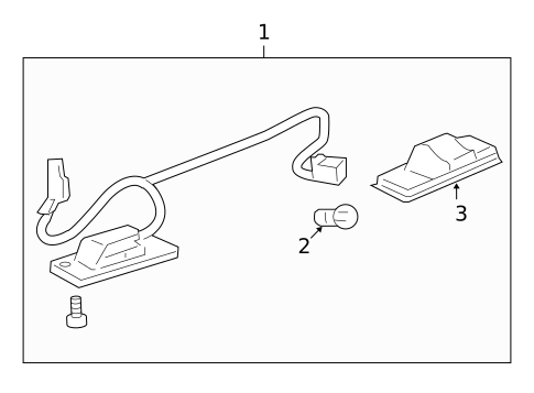License Lamps for 2008 Saturn Vue #0