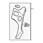 77546SZNA11ZC - Body: Side Cover for Acura: ZDX Image