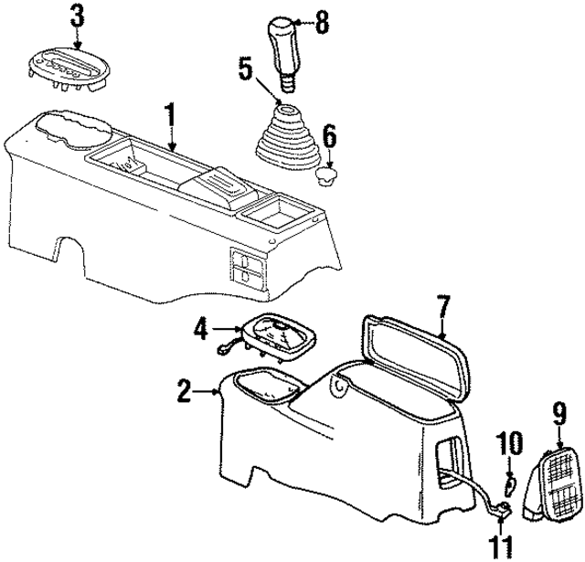 JV71SJL - Body: Console Armrest for Mopar Image