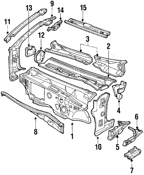 Cowl for 1989 Oldsmobile Toronado #0