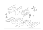 1249300461 - Folding Seat: Seat Cushion for Mercedes-Benz Image