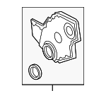 68533281AA - Engine: Outer Timing Cover for Ram: 2500, 3500, 4500, 5500 Image