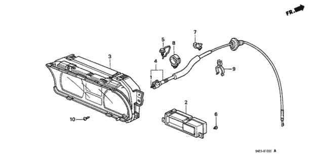 Combination Meter for 1991 Honda CRX #0