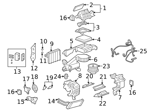 Front Evaporator for 2007 Suzuki XL-7 #0