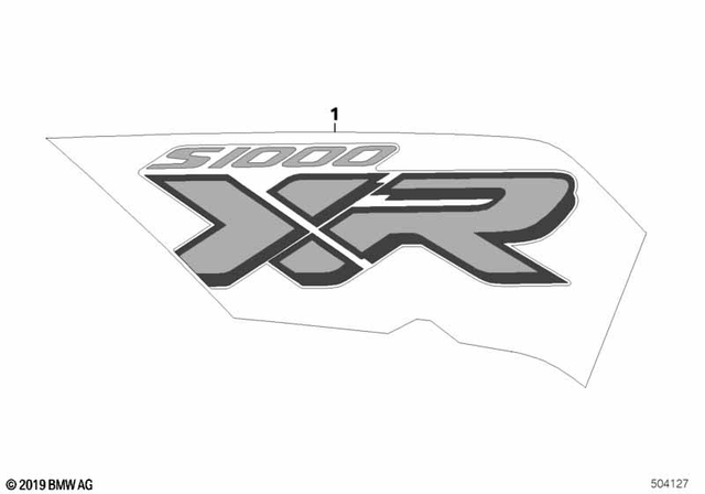 51148358451 - Body Equipment: Lettering Left -  for BMW-Motorrad Image