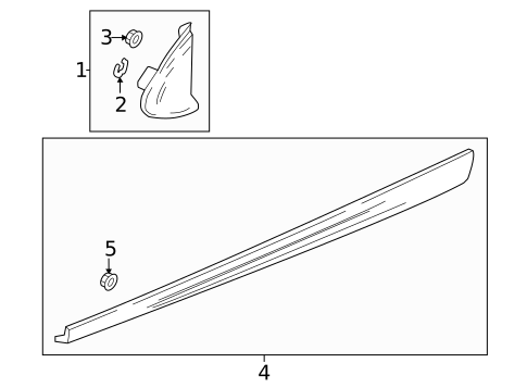 Exterior Trim - Pillars for 2017 Chevrolet Cruze #1