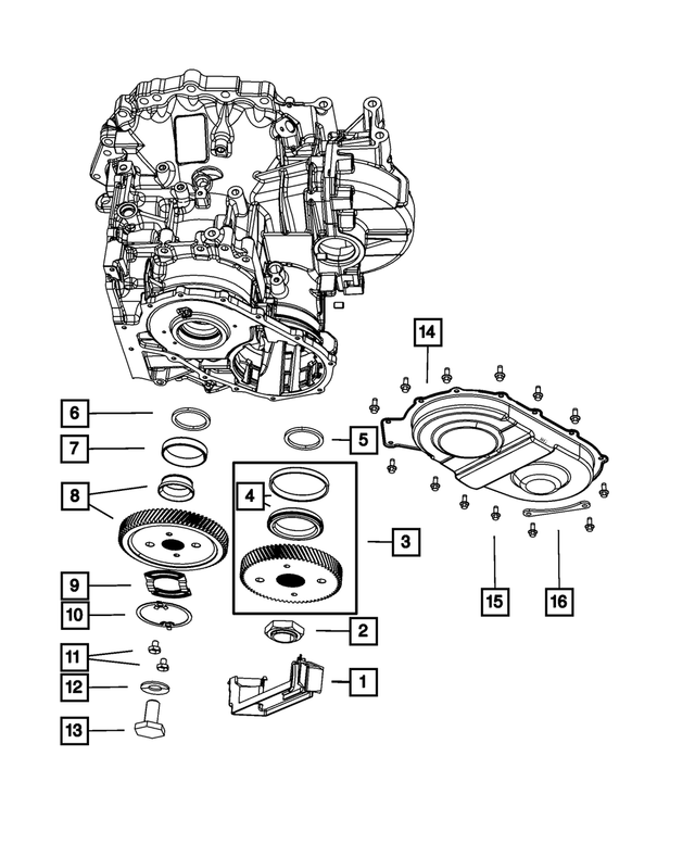 4800585AA - Transmission: Transfer Shaft Bearing Spacer for Mopar Image