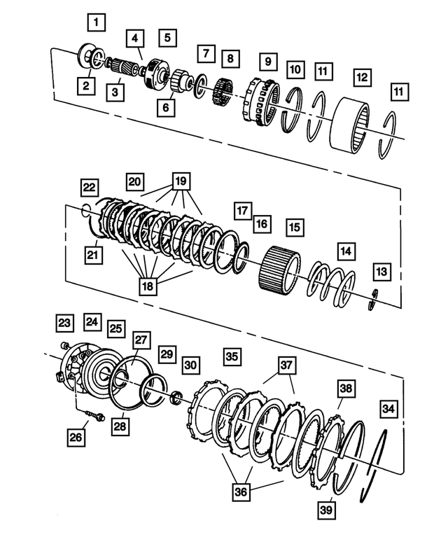 4461027 - Automatic Transmission 4 Speed: Direct Clutch Spring for Mopar Image