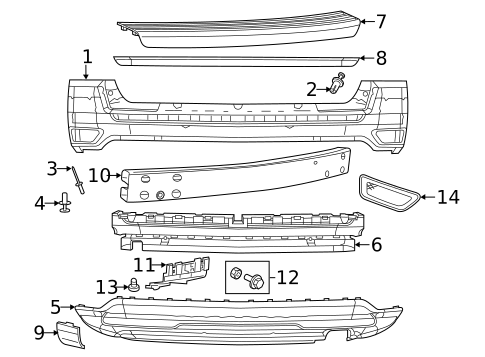 Bumper & Components - Rear for 2017 Jeep Compass #1