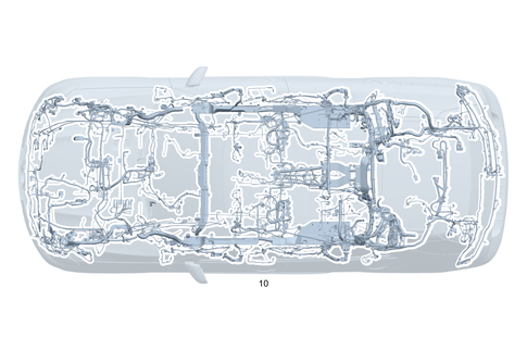 Frame Floor System Main Wiring Harness for 2024 Mercedes-Benz EQE AMG SUV #0